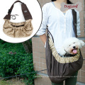 Pet Sling Bag Reversível Moda Puppy Dog Cat Bag